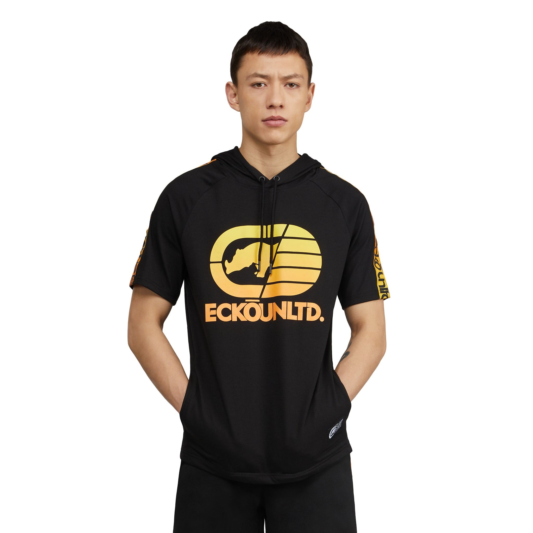 Ecko Unltd T shirt - Mens Large Graphic Logo Gold And Black