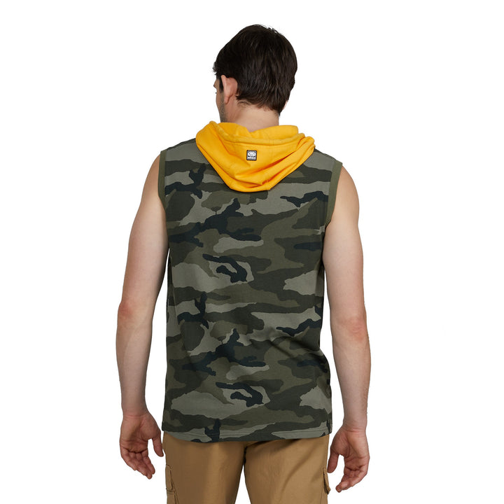 Outlined Sleeveless Hoodie