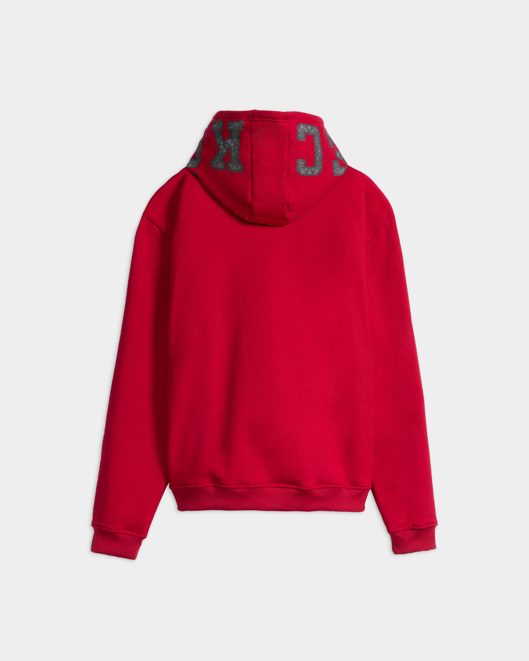Overstand Sleeve Print Pullover Hoodie