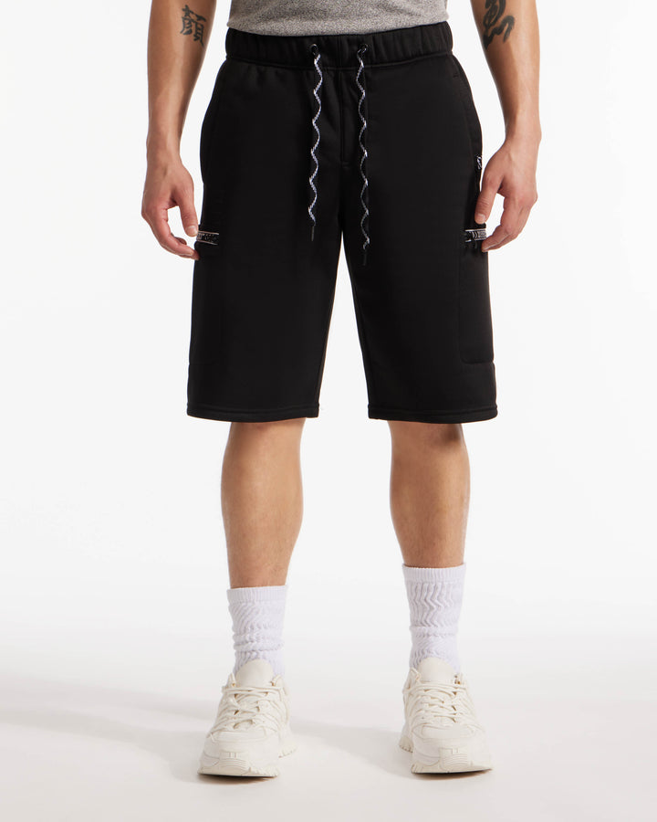 Stitched Pockets Fleece Short