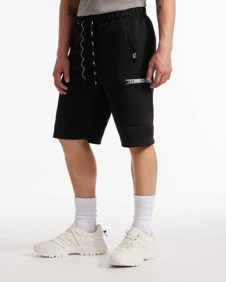 Stitched Pockets Fleece Short