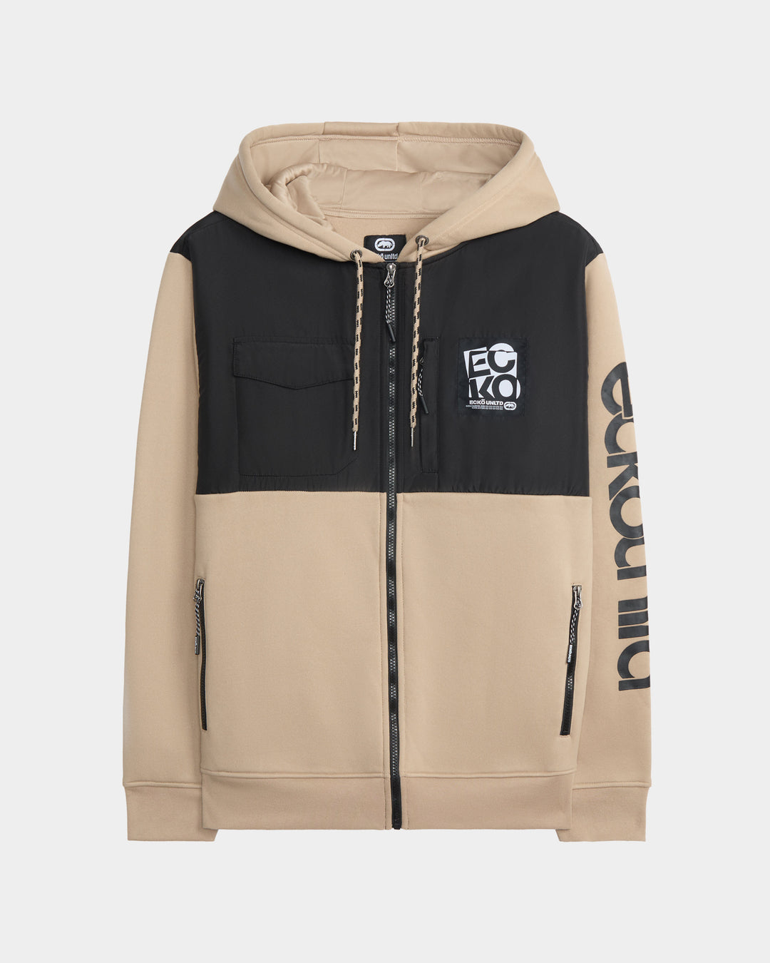 Brick Piece Front Zip Hoodie