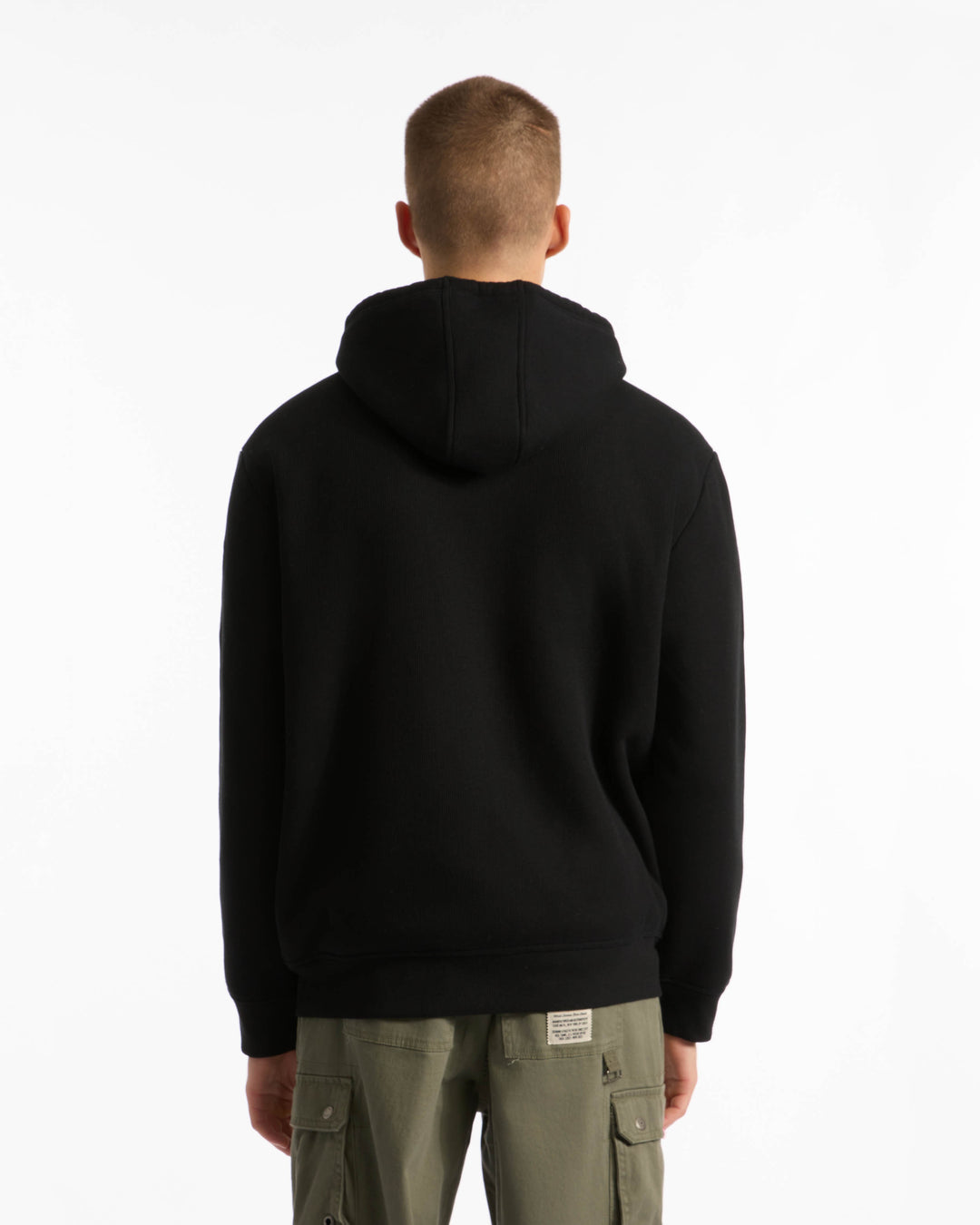 Taped Sleeves Sherpa Hoodie