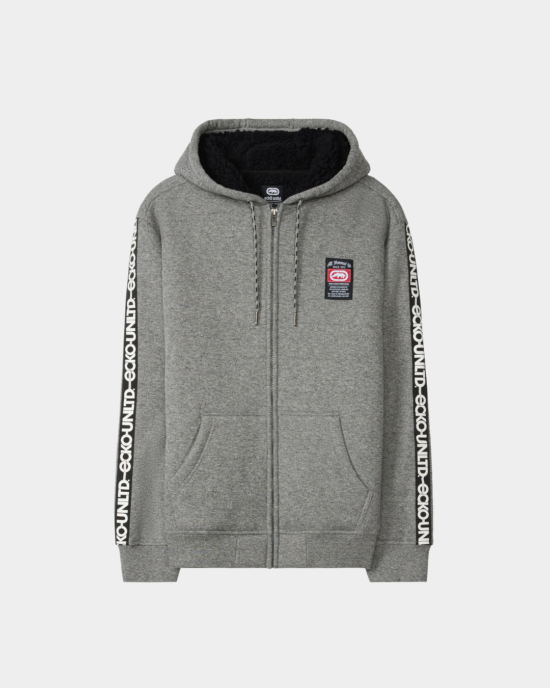 Taped Sleeves Sherpa Hoodie