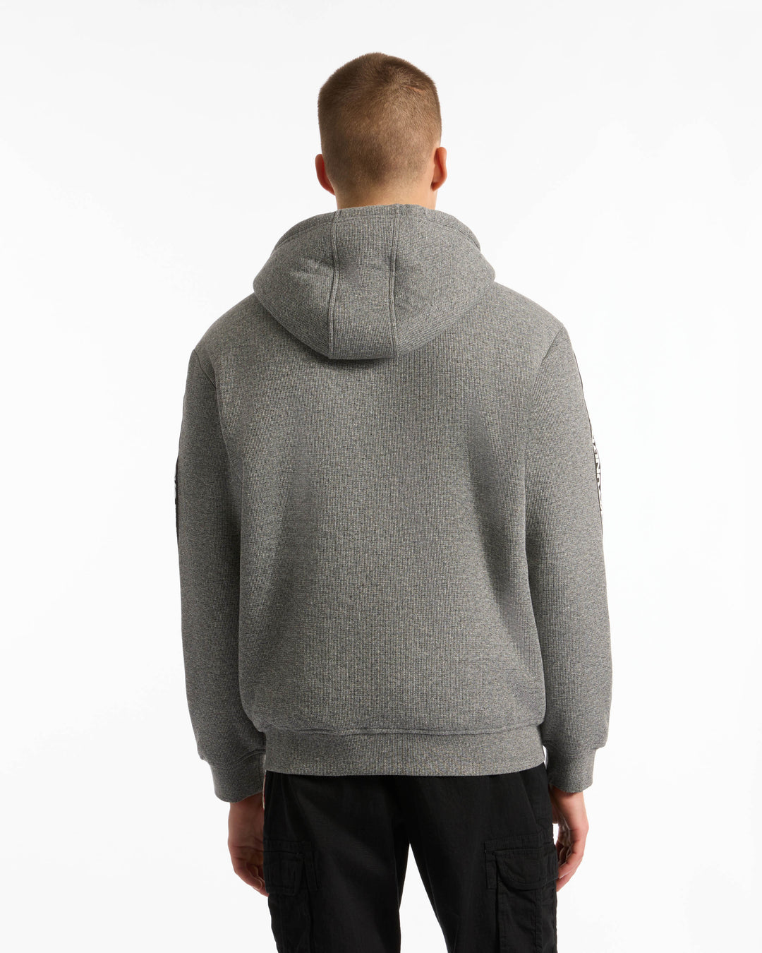 Taped Sleeves Sherpa Hoodie