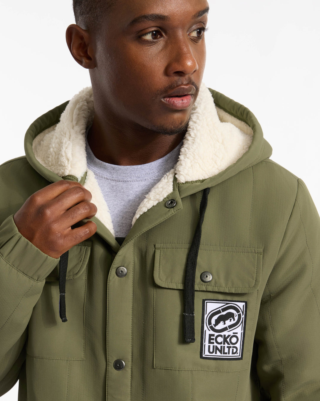 Simple Confidence Sherpa Lined Jacket