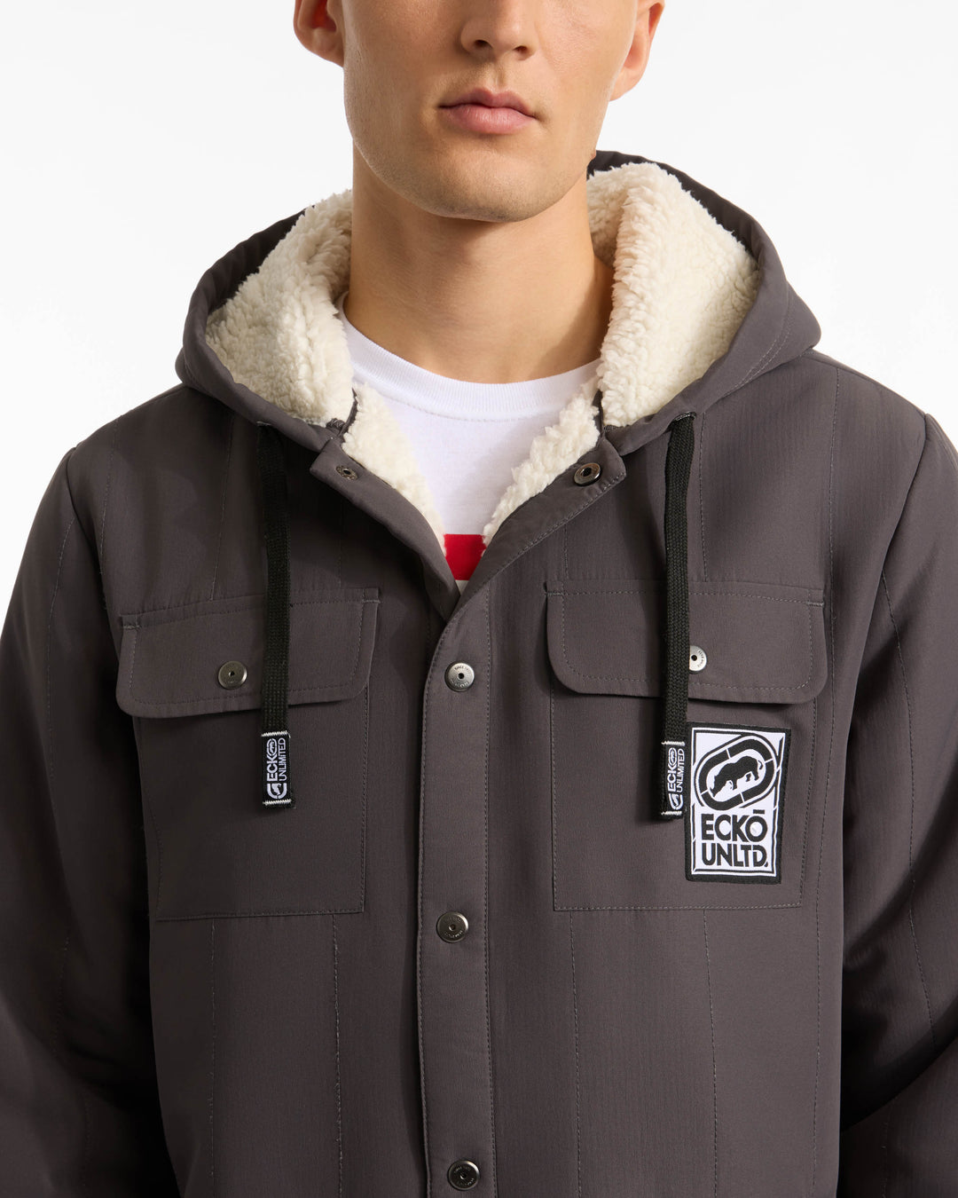 Simple Confidence Sherpa Lined Jacket