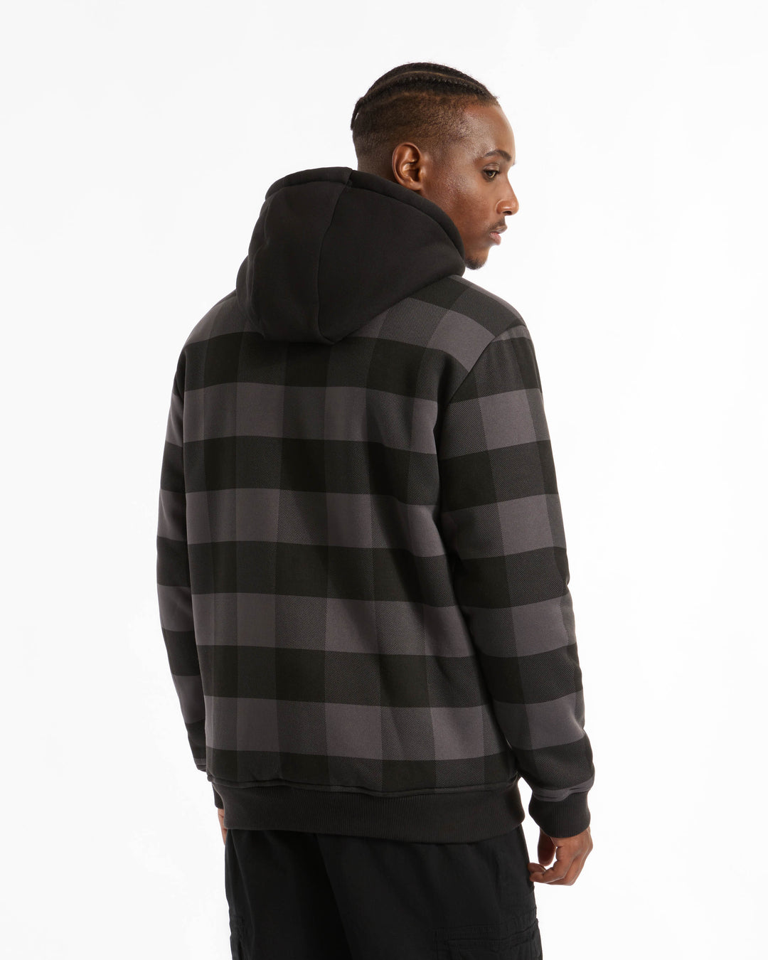 Plaid Sherpa Varsity Jacket