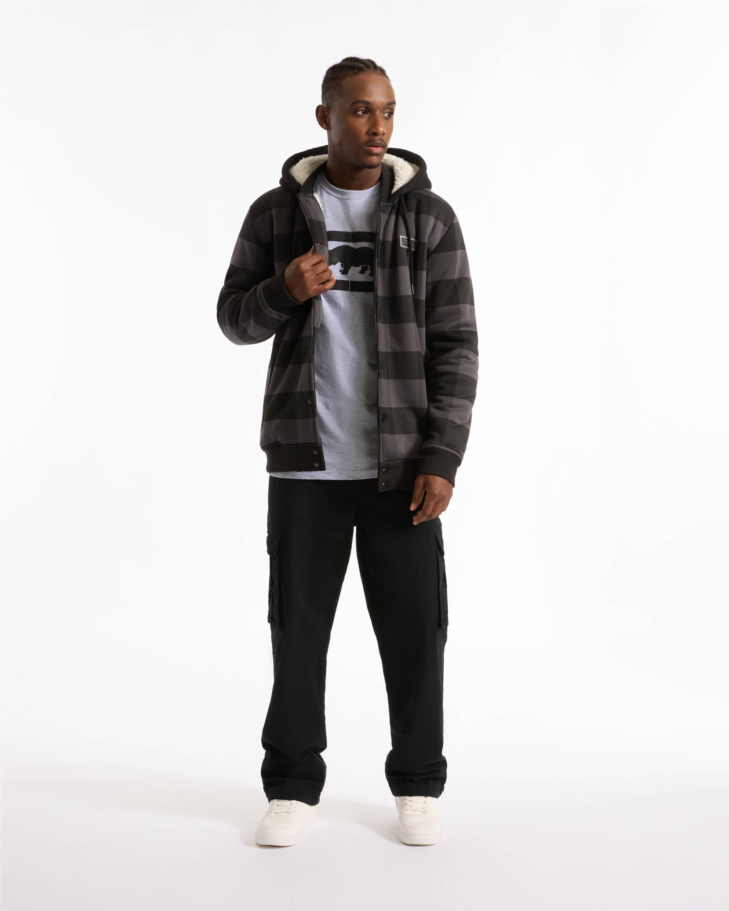 Plaid Sherpa Varsity Jacket – ECKO UNLTD