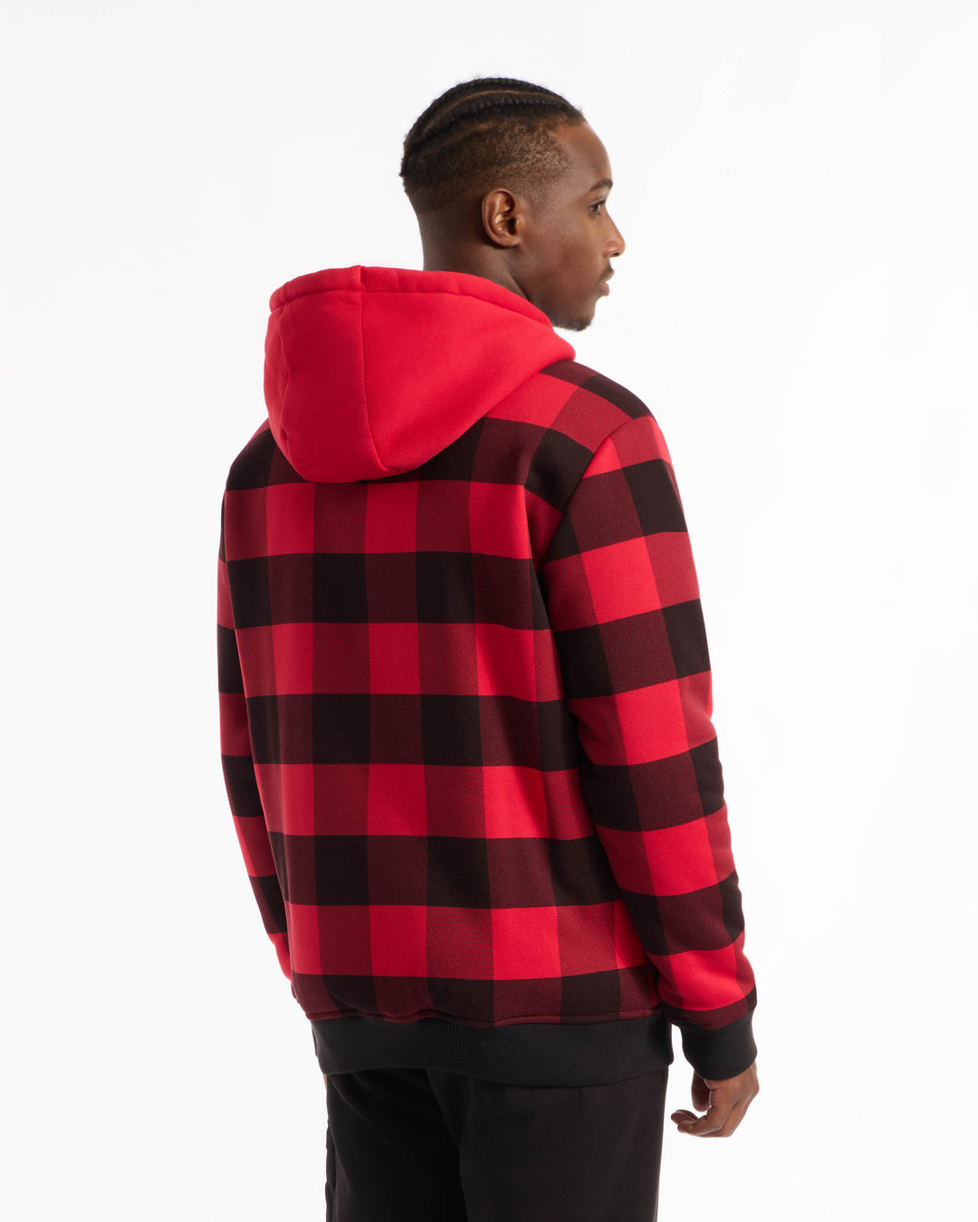 Plaid Sherpa Varsity Jacket