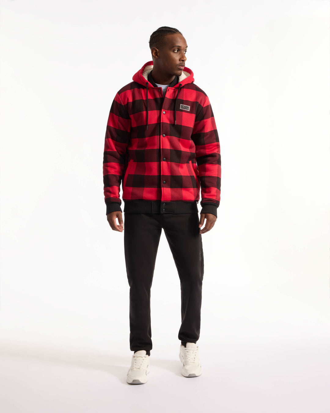 Plaid Sherpa Varsity Jacket