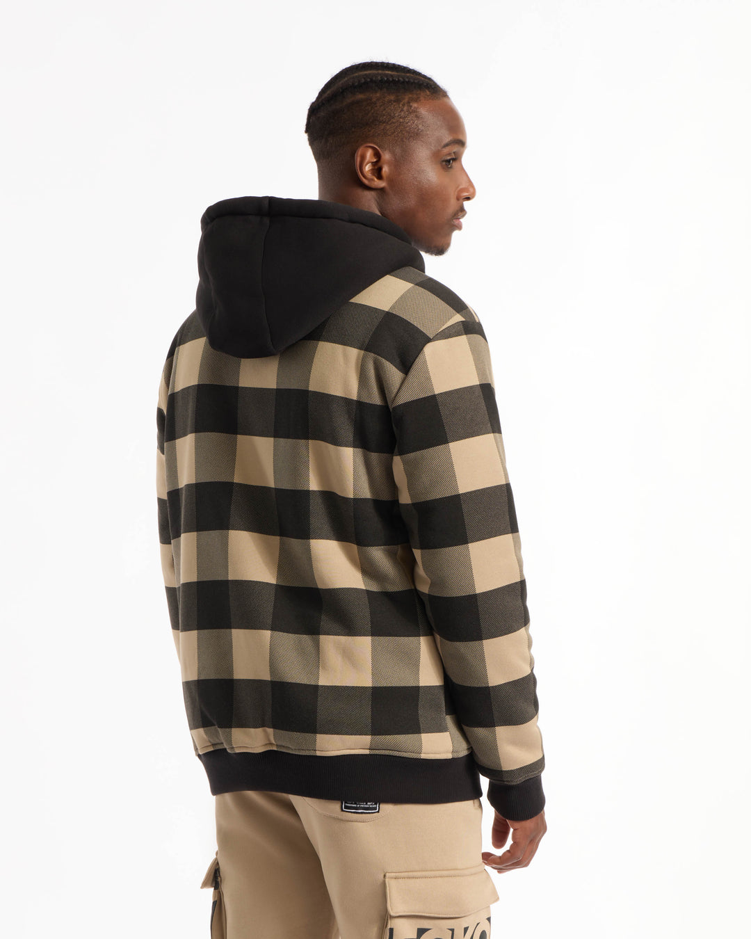 Plaid Sherpa Varsity Jacket