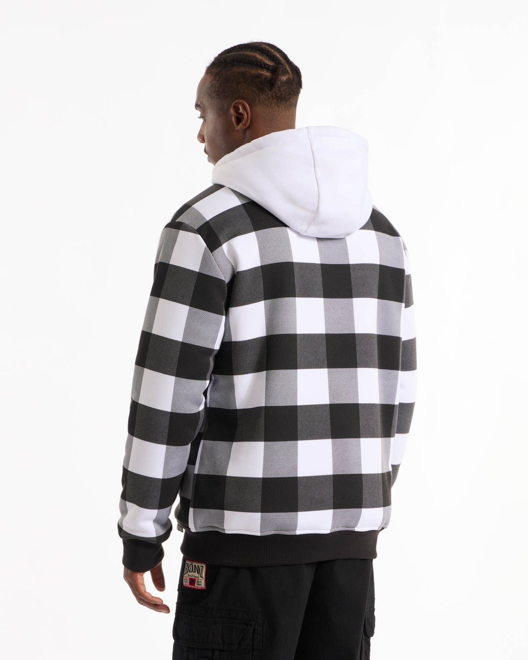 Plaid Sherpa Varsity Jacket