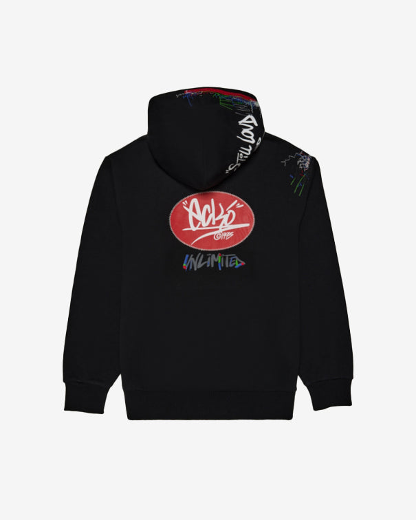 "STILL LOUD" OG Logo Mended Hoodie