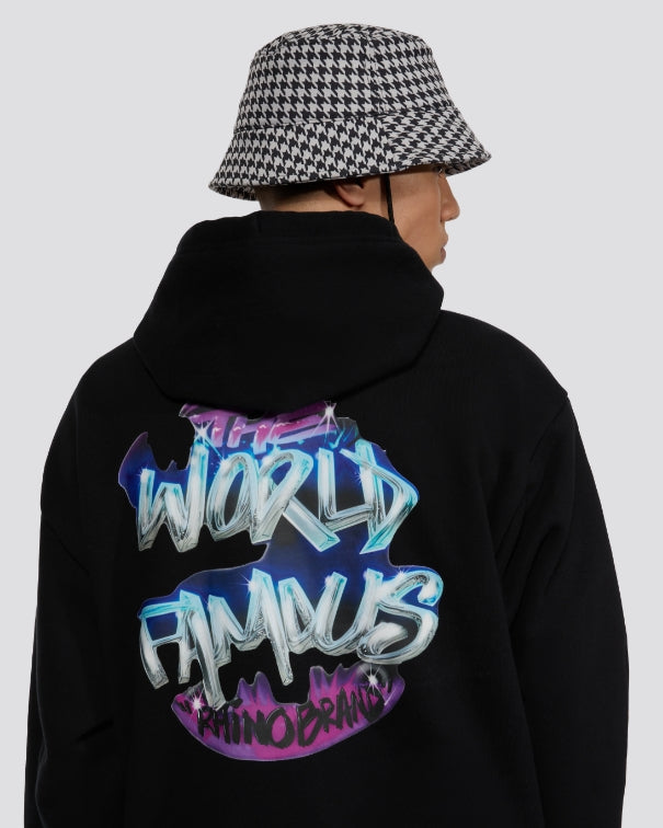 "WORLD FAMOUS" Airbrushed Hoodie