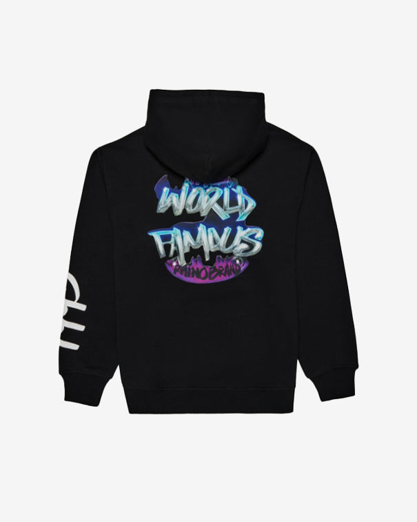 "WORLD FAMOUS" Airbrushed Hoodie