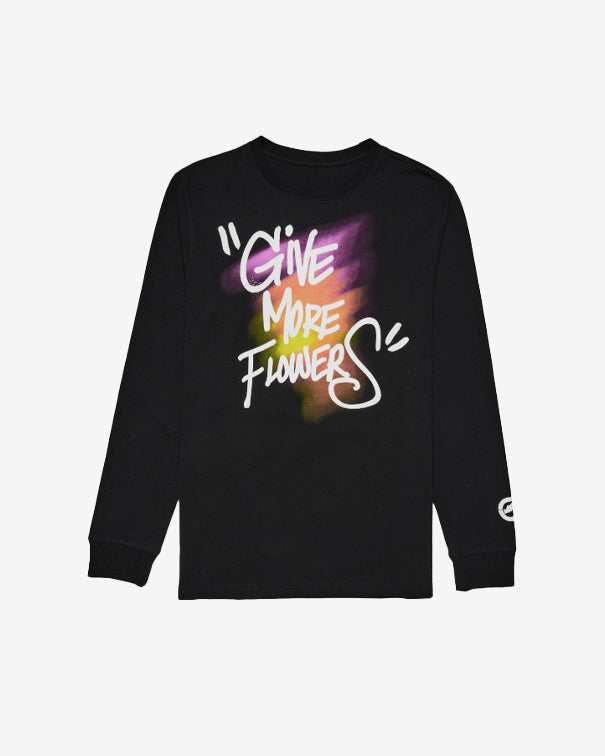 GIVE MORE FLOWERS "SELF PORTRAIT" Long Sleeve Tee