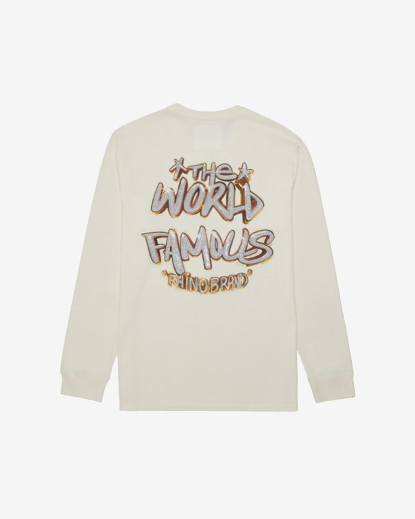 "WORLD FAMOUS" OG STICKER Long Sleeve Tee