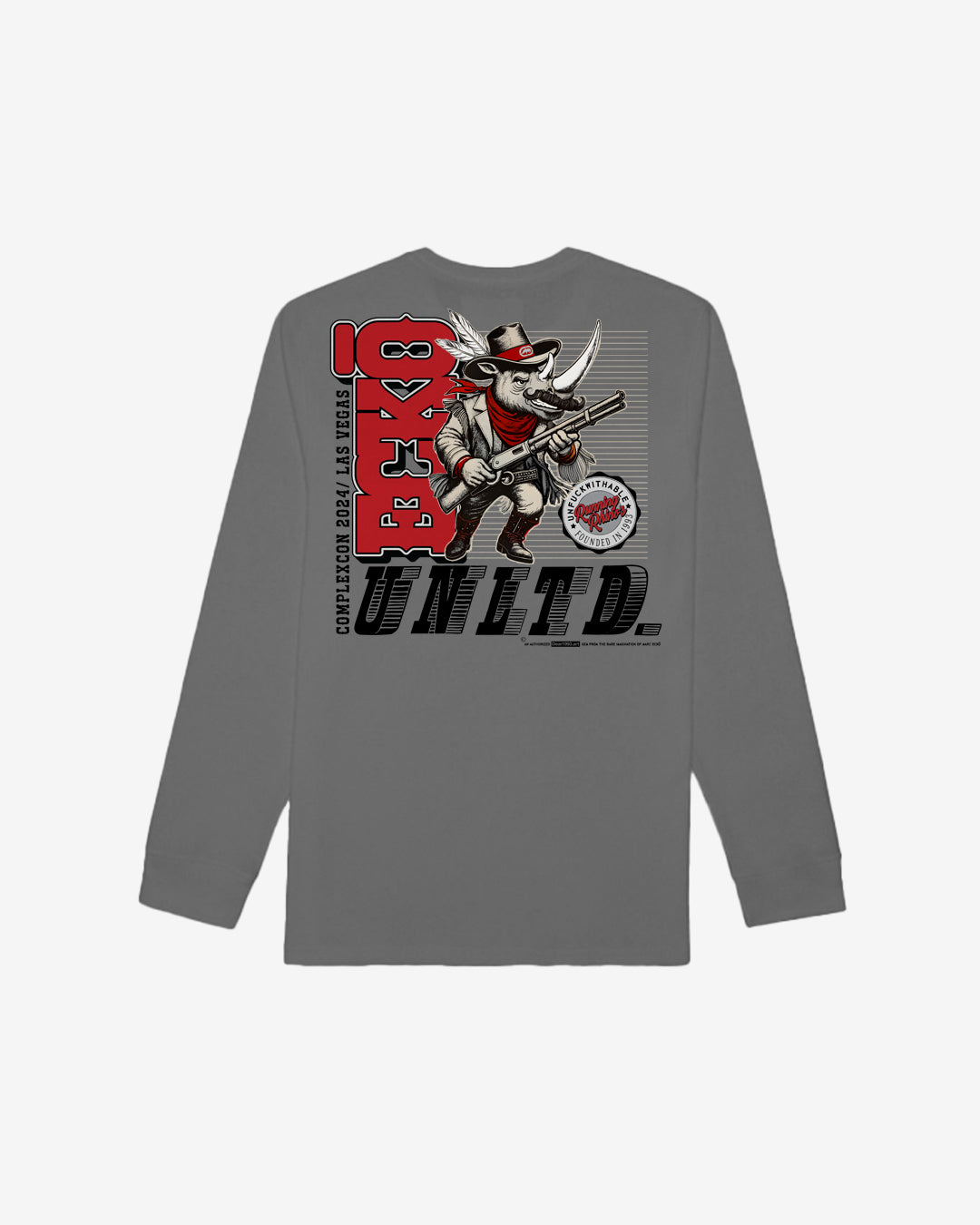 RUNNING RHINOS LONG SLEEVE KNIT TEE