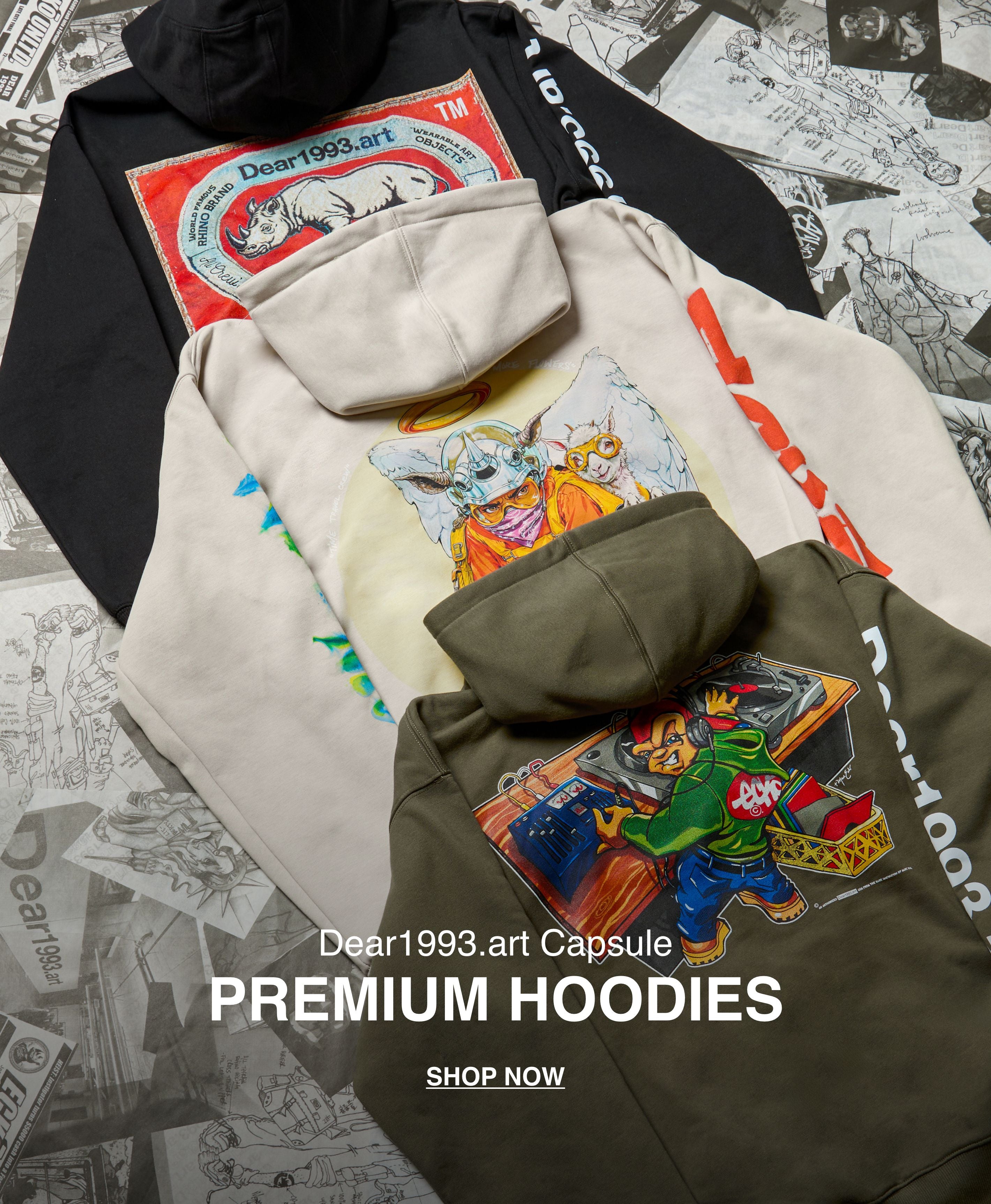 Dear1993.art Capsule Premium Hoodies Shop now