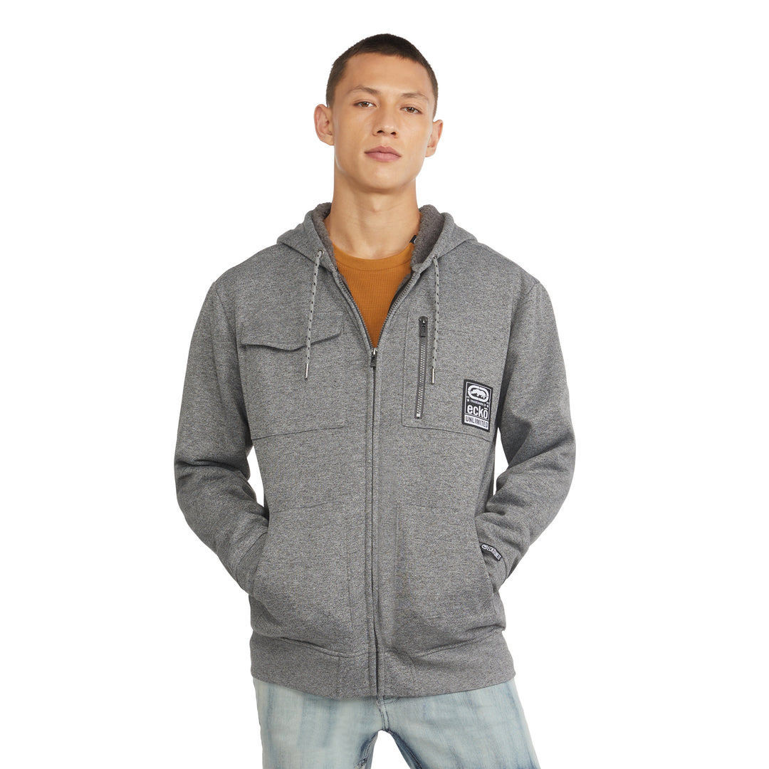 Quilted Military Vibes Sherpa Hoodie