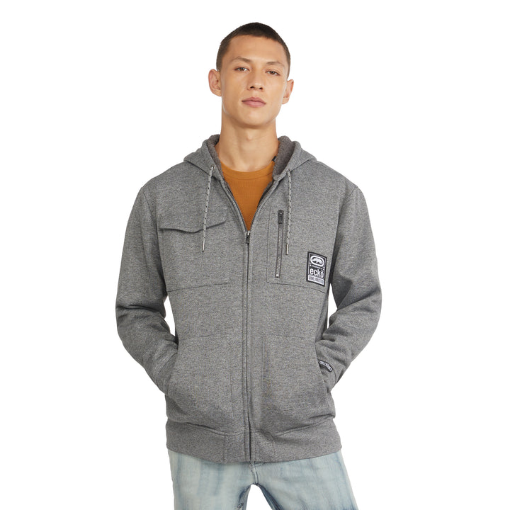 Quilted Military Vibes Sherpa Hoodie