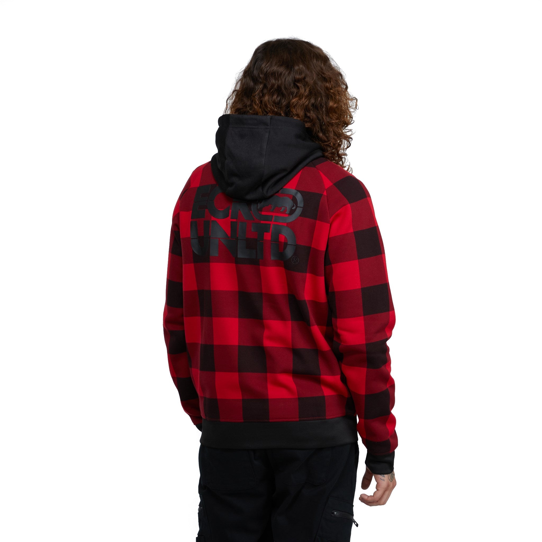 Checkered Spin Off Pullover Hoodie