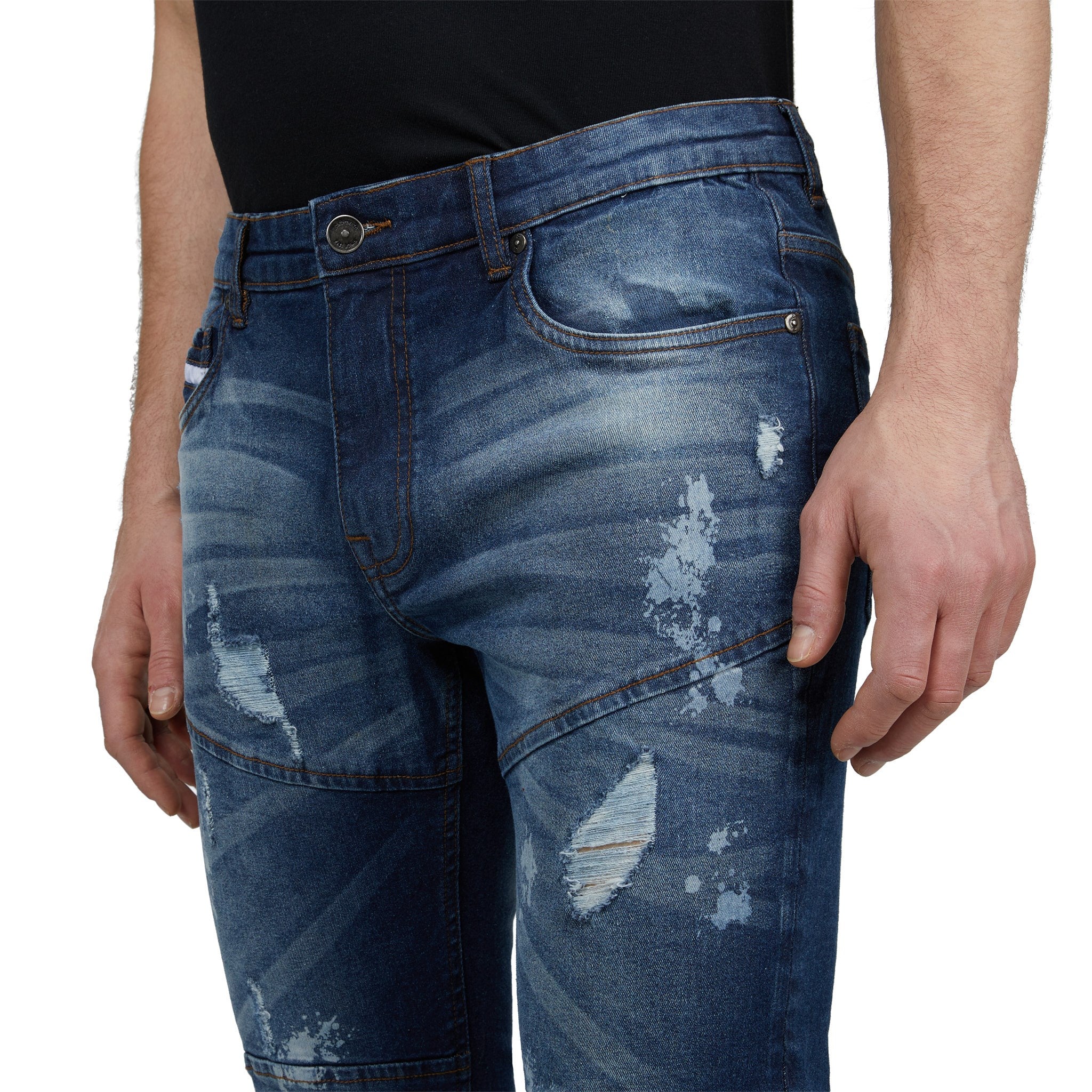 Seamly Splattered Jeans